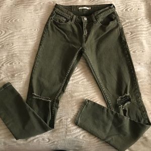 Levi’s Army Green Super Skinny
